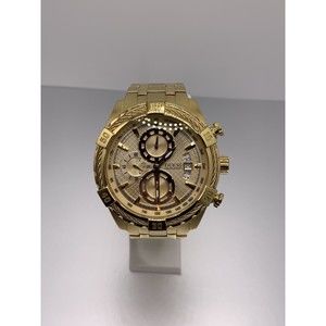 GUESS Men’s Gold Chronograph Watch 45mm - Waterpro U0522G5